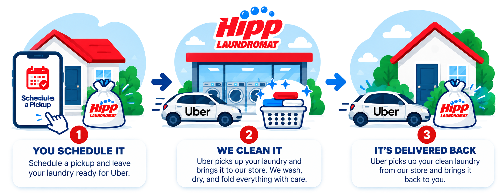Hipp Laundromat Pick Up and Drop Off Service